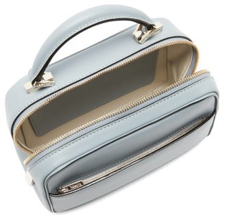 Valextra Serie S Small Smooth-leather Bag - Light Blue