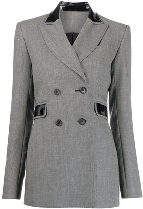 Christopher Kane Crystal Embellished Brushed Wool Twill Suit Jacket Ivory Shopstyle Blazers