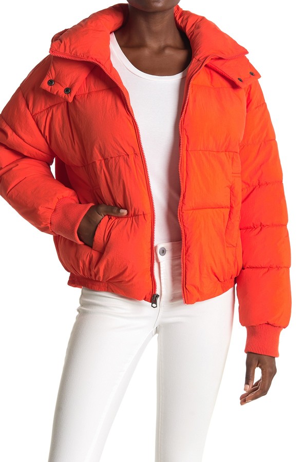 lucky brand missy hooded puffer jacket