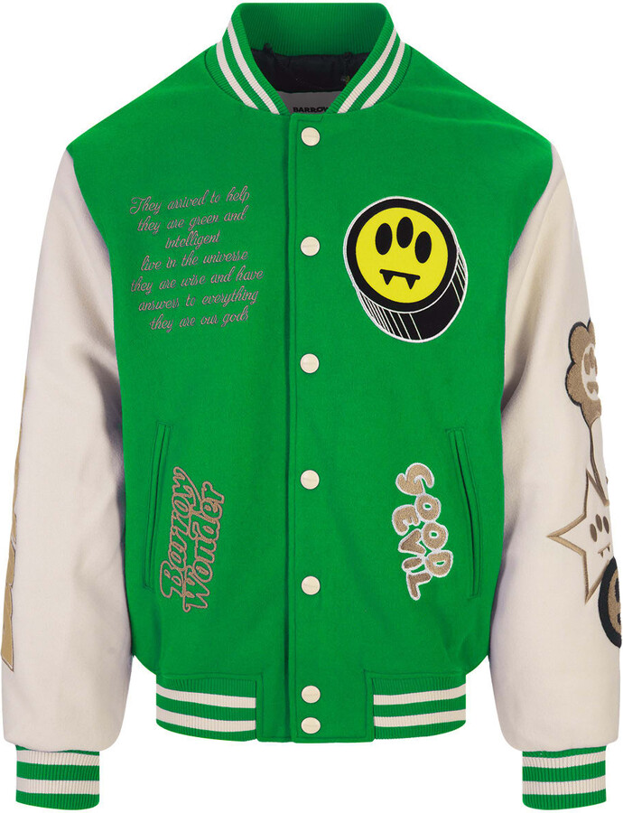 BARROW Green College Bomber Jacket - ShopStyle