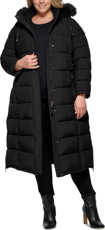 Plus Size Fur Trim Coat | Shop The Largest Collection | ShopStyle