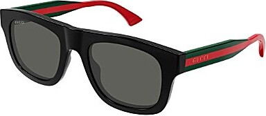 Gucci Men's New Pop Web 52mm Square Sunglasses