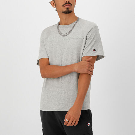 Champion Mens Crew Neck Short Sleeve Regular Fit Graphic T-Shirt