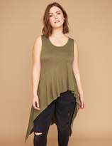 Thumbnail for your product : Lane Bryant Asymmetrical Scoop-Neck Tank