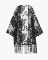 Thumbnail for your product : Chico's Fringe and Roses Fringe Lace Swim Cover-Up Kimono