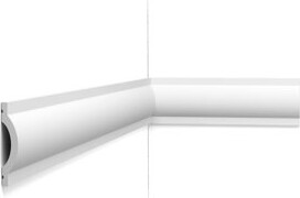 Orac Decor 9/16 in D x 2-3/4 in W x 78-3/4 in L Primed White Plain Polyurethane Panel Moulding