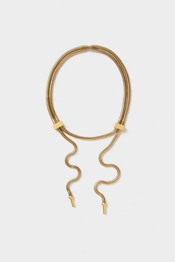 DEMARSON Soft Gold Laina Necklace