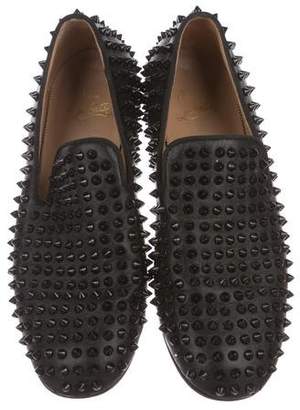 Christian Louboutin Rollerboy Spikes Leather Loafers