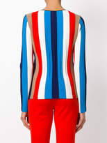 Thumbnail for your product : Marc Cain striped zip cardigan