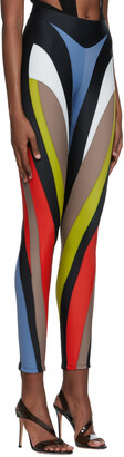 Women's Multicolor spiral legging, MUGLER