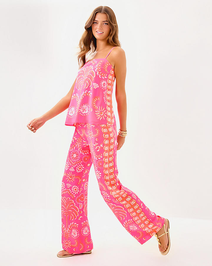 32" Vianna Silk Palazzo Pant
