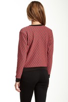 Thumbnail for your product : Blvd In Style Chevron Pattern Cropped Sweater