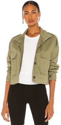 cropped military jacket