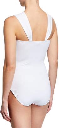Tommy Bahama Pearl Shoulder Strap One Piece Swimsuit