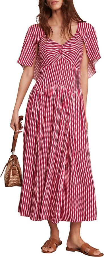 Mint Velvet Women's Print Cape Midi Dress