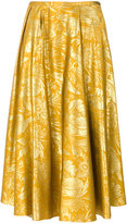 Rochas - floral jacquard skirt 