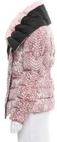 Thumbnail for your product : Just Cavalli Snakeskin Print Puffer Jacket w/ Tags