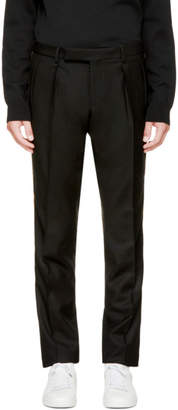Saint Laurent Black Gold Stripe Trousers