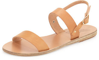 Ancient Greek Sandals Clio Double-Band Flat Slingback Sandal