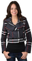 Thumbnail for your product : Brinley Co Ci Sono by Journee Juniors Checkered Pattern Double-breasted Coat