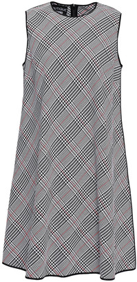 Boutique Moschino Boutique Neon-trimmed Checked Jacquard Dress