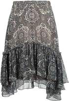 Thumbnail for your product : Chloé tile print ruffled skirt