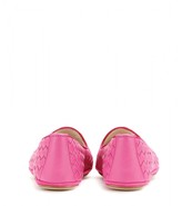 Thumbnail for your product : Bottega Veneta Intrecciato leather slippers