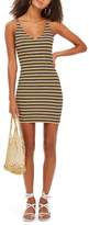 Thumbnail for your product : Topshop Metallic Stripe Body-Con Dress