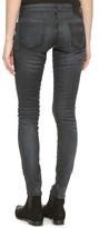Thumbnail for your product : R 13 Waxed Skinny Jeans