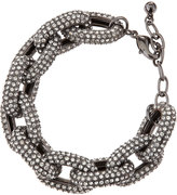 Thumbnail for your product : Kenneth Jay Lane Pave-Link Gunmetal Bracelet