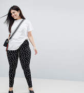 Thumbnail for your product : ASOS Curve Leggings In Spot Print