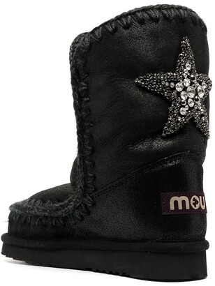 Mou Embellished Star Snow Boots