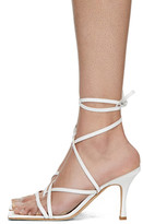 Thumbnail for your product : A.W.A.K.E. Mode White Ophelia Heeled Sandals