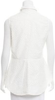 Thumbnail for your product : Lela Rose Sleeveless Laser Cut Top