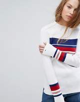 Thumbnail for your product : Tommy Jeans Tommy Jeans High Neck Striped Knit Jumper