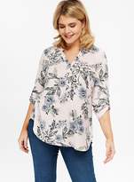 Thumbnail for your product : Evans Blush Floral Print Top