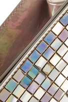 Thumbnail for your product : Maison Martin Margiela 7812 Maison Martin Margiela Embellished iridescent patent-leather clutch