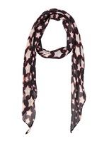 Thumbnail for your product : Saint Laurent Stars Printed Silk Crepe De Chine Scarf