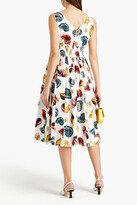 Thumbnail for your product : Dolce & Gabbana Printed cotton-poplin midi dress