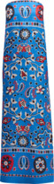 Thumbnail for your product : Tory Burch Strapless Floral-Print Silk Twill Maxi Dress