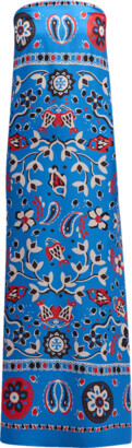 Tory Burch Strapless Floral-Print Silk Twill Maxi Dress