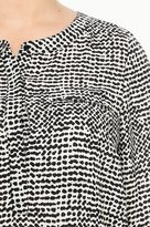 Thumbnail for your product : NYDJ Mod Dip Dye Print 3/4 Sleeve Blouse In Plus