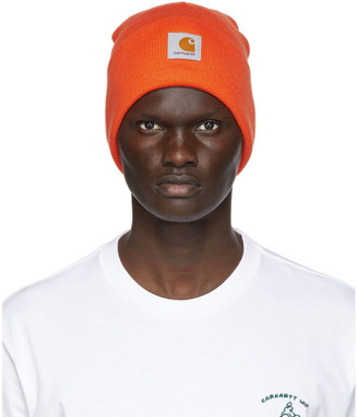 Carhartt Work In Progress Orange Watch Beanie - ShopStyle Hats