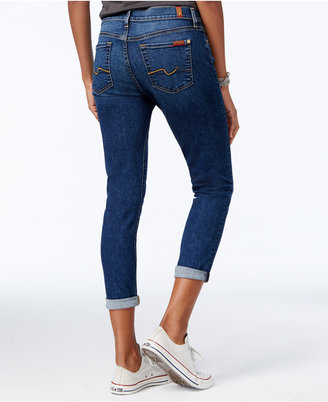 7 For All Mankind Josephina Ripped Straight-Leg Jeans