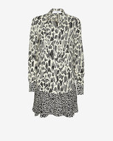Thumbnail for your product : Derek Lam 10 Crosby Exclusive Plisse Animal Print Shirtdress