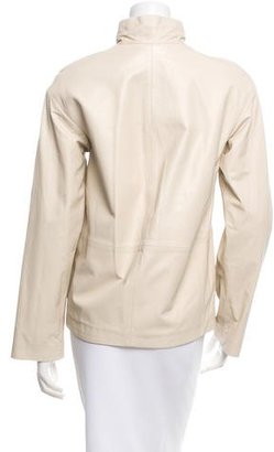 Strenesse Fitted Leather Jacket