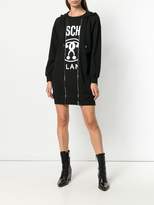 Thumbnail for your product : Moschino logo print hoodie dress