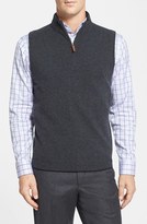 Thumbnail for your product : John W. Nordstrom Regular Fit Half Zip Cashmere Vest