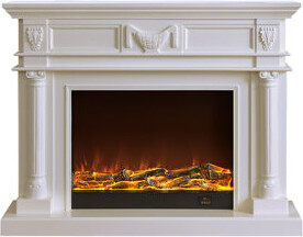 Red Barrel Studio Solid Wood Electric Fireplace