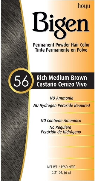 Bigen BIGENRichMediumBrown#56PermanentPowderHairColor|NoAmmonia|(0.21oz)